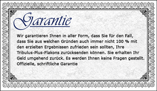 tribulus-garantie